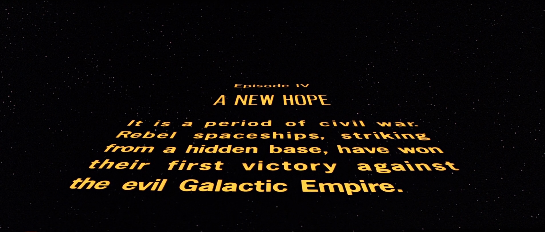 Star Wars abertura 1977